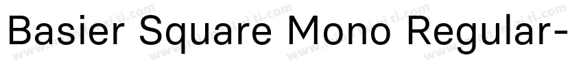 Basier Square Mono Regular字体转换